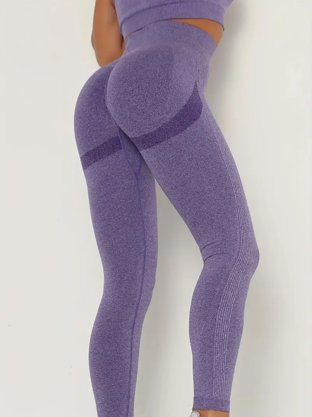 High-Rise Purple Sculpting Seamless Leggings